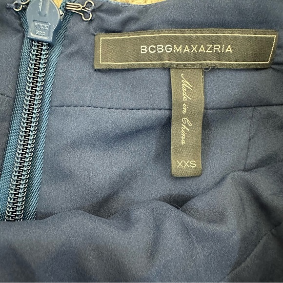 BCBGMAXAZRIA Blue Velvet Wrap Mini Skirt - Picture 5 of 8